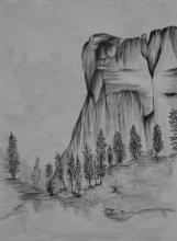 Yosemite - Encre sur papier aquarelle - 23 x 30 cm - 2013