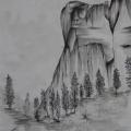 Yosemite - Encre sur papier aquarelle - 23 x 30 cm - 2013